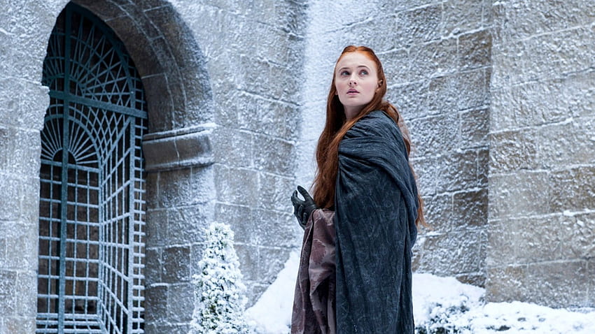 Game of Thrones - Sansa Stark, tv show, Sophie Turner, a song of ice and fire, HBO, westeros, Sansa Stark, GoT, medieval, Eyrie, entertainment, house, Game of Thrones, essos, SkyPhoenixX1, tv, tv series, fantasy, show, Stark, George R R Martin, redhead HD wallpaper