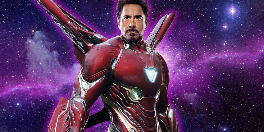 Iron Man indossa un'armatura Bleeding Edge in Avengers: Infinity War Sfondo HD