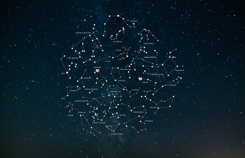 constellation , sky, atmosphere, night, midnight, darkness - Use, Aries Constellation HD wallpaper