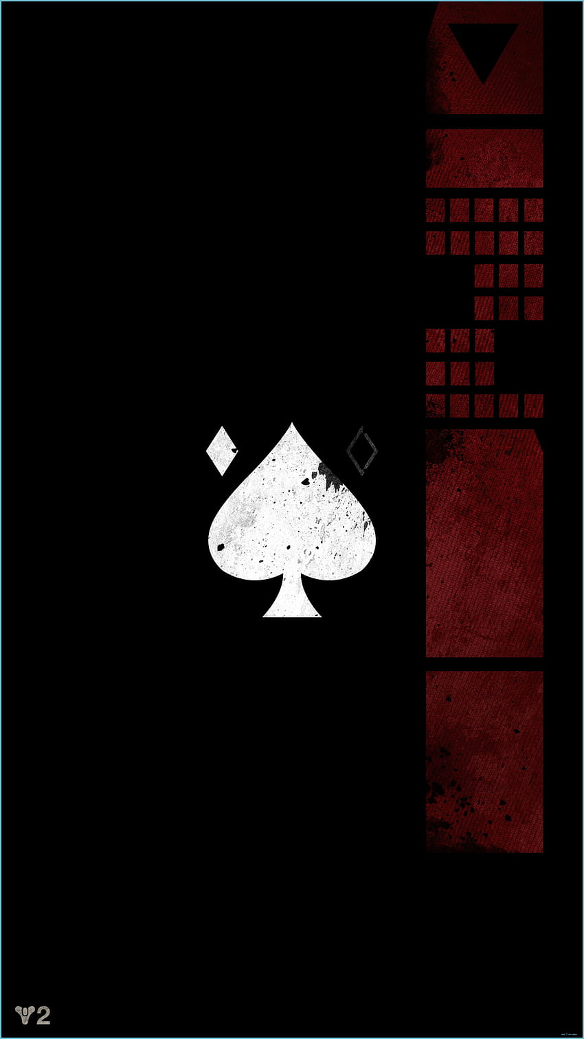 Ace Of Spades Emblem Mobile Grafiken Vintage, Gaming - Destiny 2 Phone HD phone wallpaper