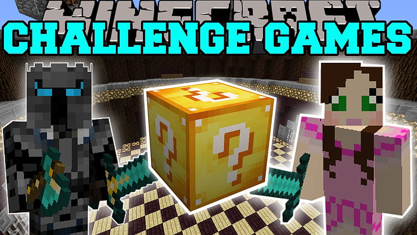Minecraft: PAT VS JEN CHALLENGE GAMES - Lucky Block Mod - Modded Mini-Game - YouTube HD wallpaper