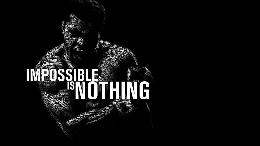Nada é impossível . Arquitetura impossível, triângulo impossível e formas impossíveis, Muhammad Ali papel de parede HD