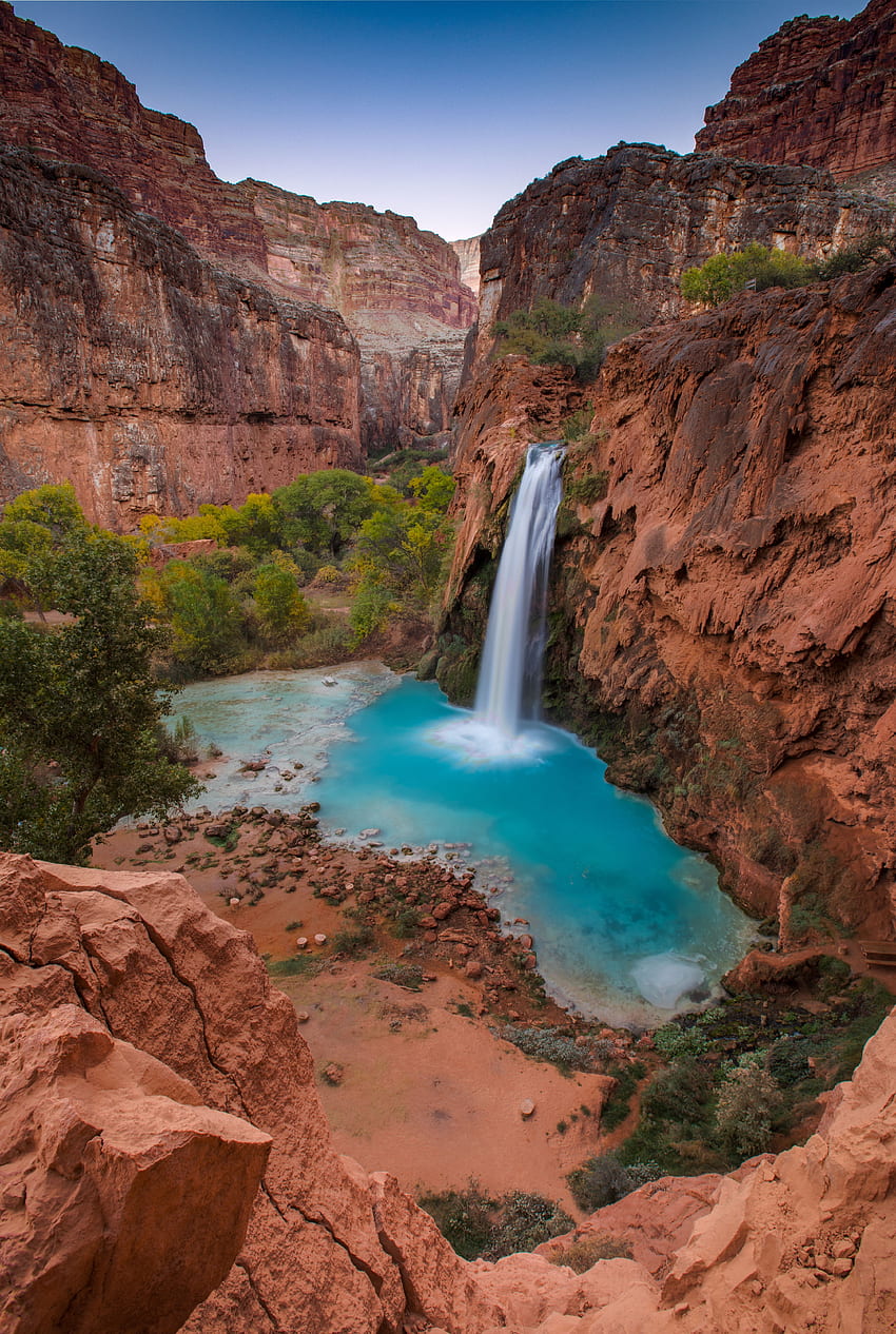 Natur, Steine, Wasserfall, Strömung HD-Handy-Hintergrundbild