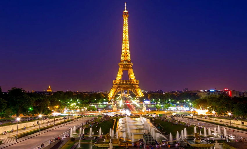 Eiffelturm Paris Nacht, Pariser Ästhetik HD-Hintergrundbild