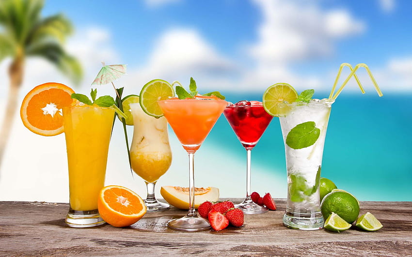 Beach Party Cocktail - Chocolates and Fruits . All is, Beach Drink HD wallpaper