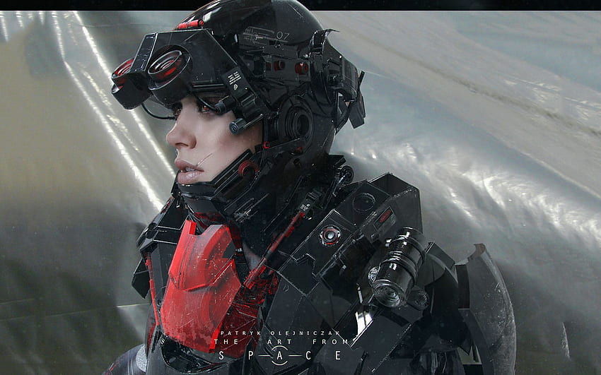 Fantasy future girl soldier, Futuristic Woman HD wallpaper