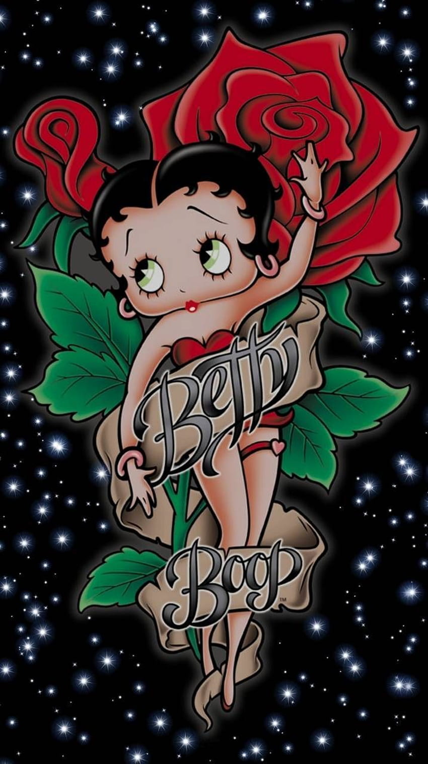 Betty Boop rose от Glendalizz69 - c1 сега. Разгледайте милиони популярни. Бети буп, изкуство Бети буп, карикатура на Бети буп, анимационна сладка роза HD тапет за телефон