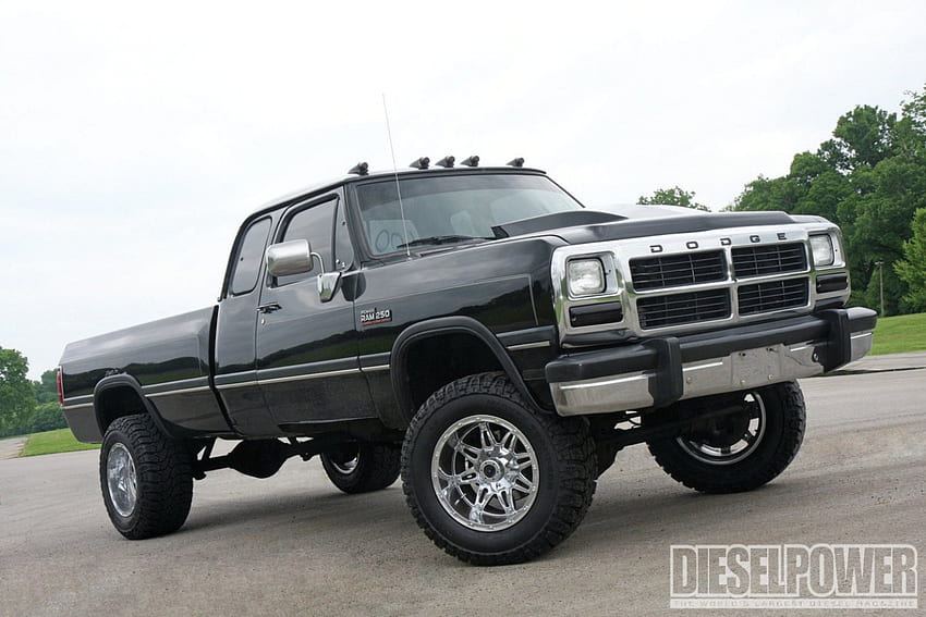 An Ultra-Clean Dodge, Mopar, Truck, Black, Diesel HD wallpaper