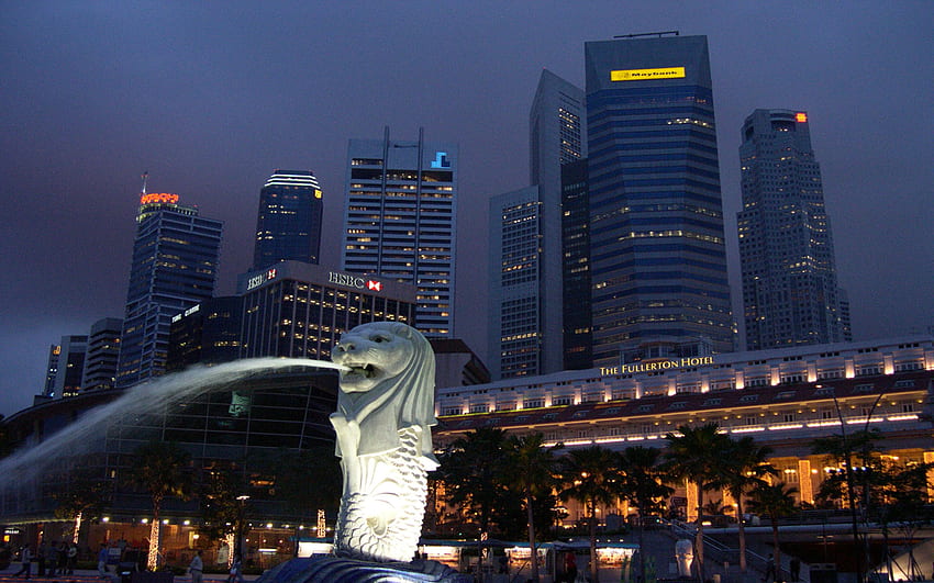 Merlion , Singapore Day HD wallpaper