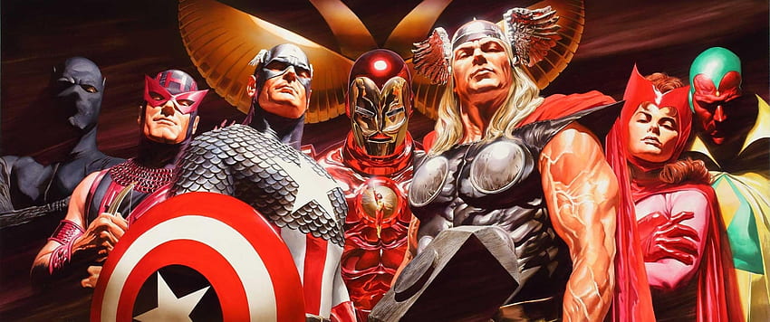 Avengers Assemble Por Alex Ross [] : R Widescreen, Marvel 3440 X 1440 papel de parede HD