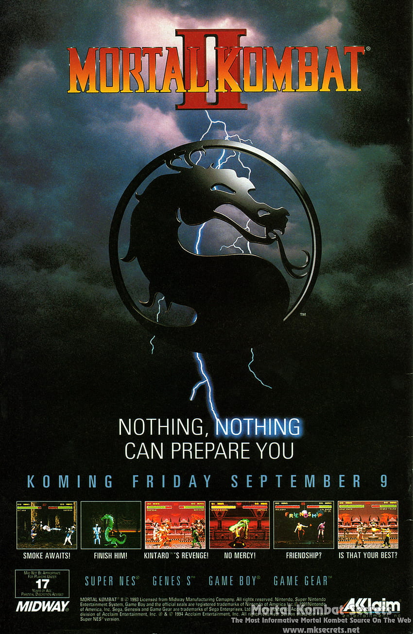 Mortal Kombat II , Video Game, HQ Mortal Kombat II . 2019, Mortal Kombat 2 Logo HD phone wallpaper