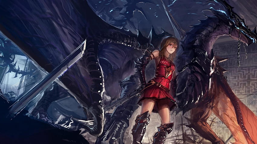 Art fantastique Personnages originaux Anime Dragon Fond d'écran HD