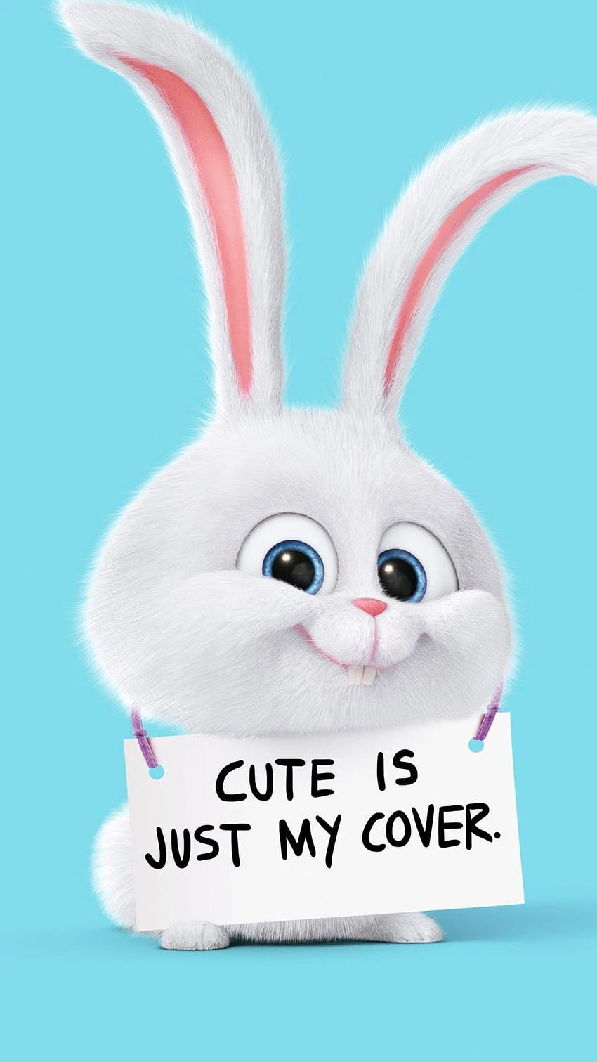 Süßes Kaninchen ist nur mein Cover HD-Handy-Hintergrundbild