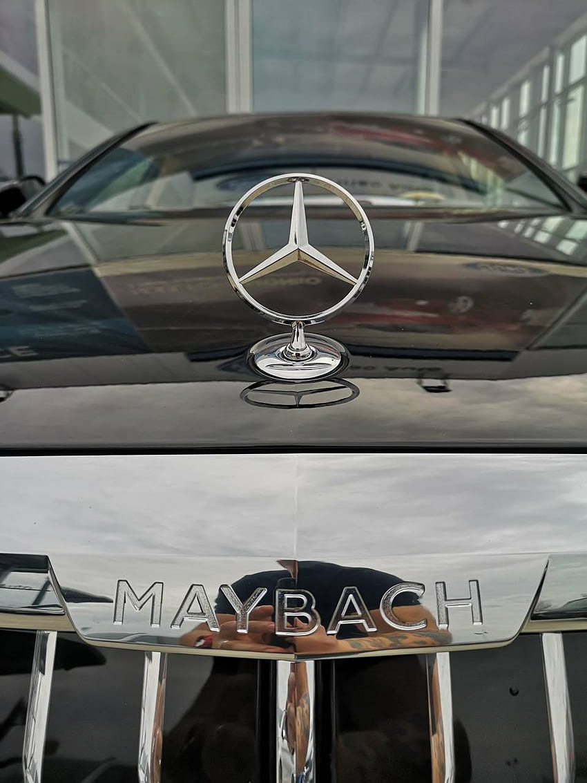 Mercedes Maybach, logotipo de Maybach fondo de pantalla del teléfono