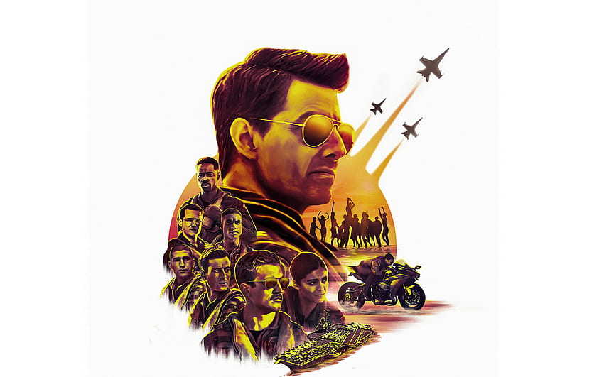 Top Gun Maverick Страхотен плакат, филми, и фон, Top Gun 2 HD тапет