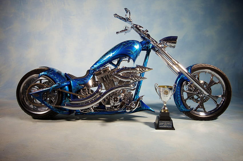 Motorcycles, Bike, Chopper, Aerography, Airbrushing HD wallpaper