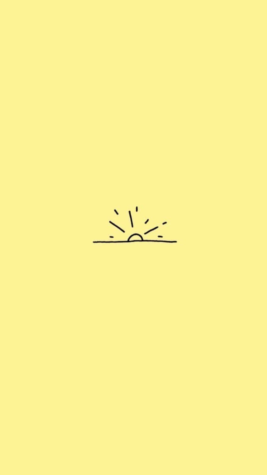 Carino, giallo pastello Tumblr Sfondo del telefono HD