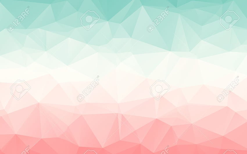 Градиентна тюркоазена светлочервена розова векторна многоъгълна абстракция [] за вашия мобилен телефон и таблет. Разгледайте абстрактното розово. Розов абстракт, абстрактен розов, студен розов абстрактен фон HD тапет