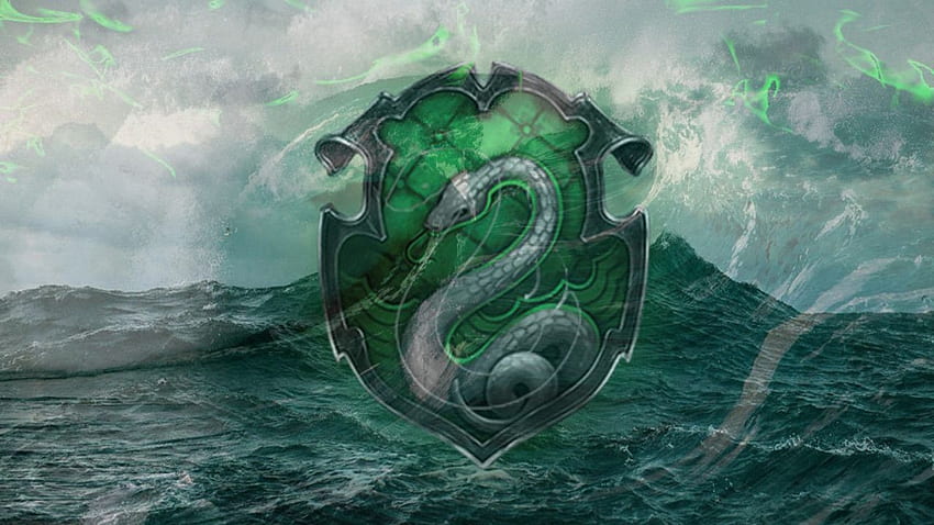 Slytherin Logo In Sea Background Slytherin ., Cute Slytherin HD wallpaper