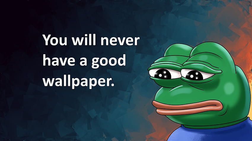 FeelsBadMan, meme, Pepe (meme), humor, Meme PC Wallpaper HD