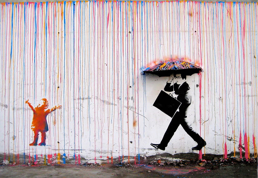 Абстрактни графити, улично изкуство HD тапет