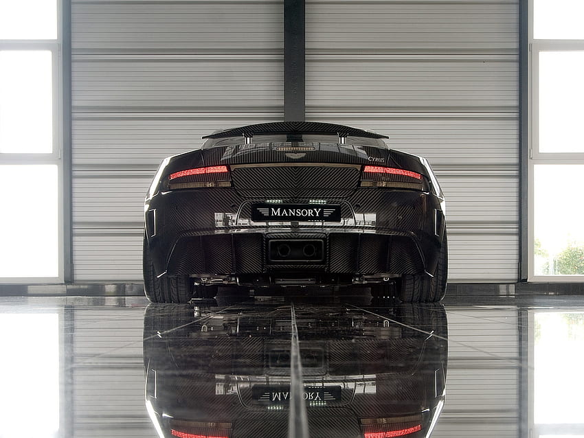 Sports, Auto, Aston Martin, Cars, Reflection, Back View, Rear View, Style, 2009, Mansory Cyrus HD wallpaper