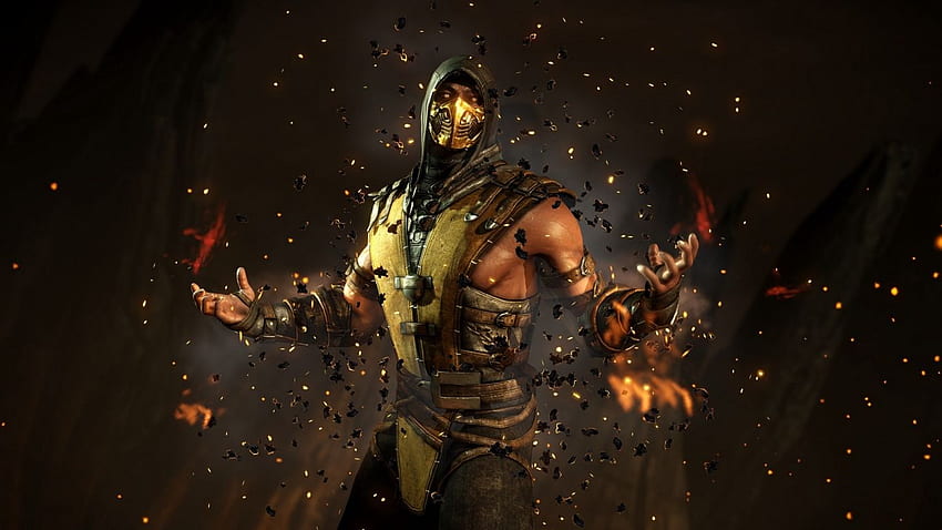 Mortal Kombat X, Skorpion, Ninja-Tablet HD-Hintergrundbild