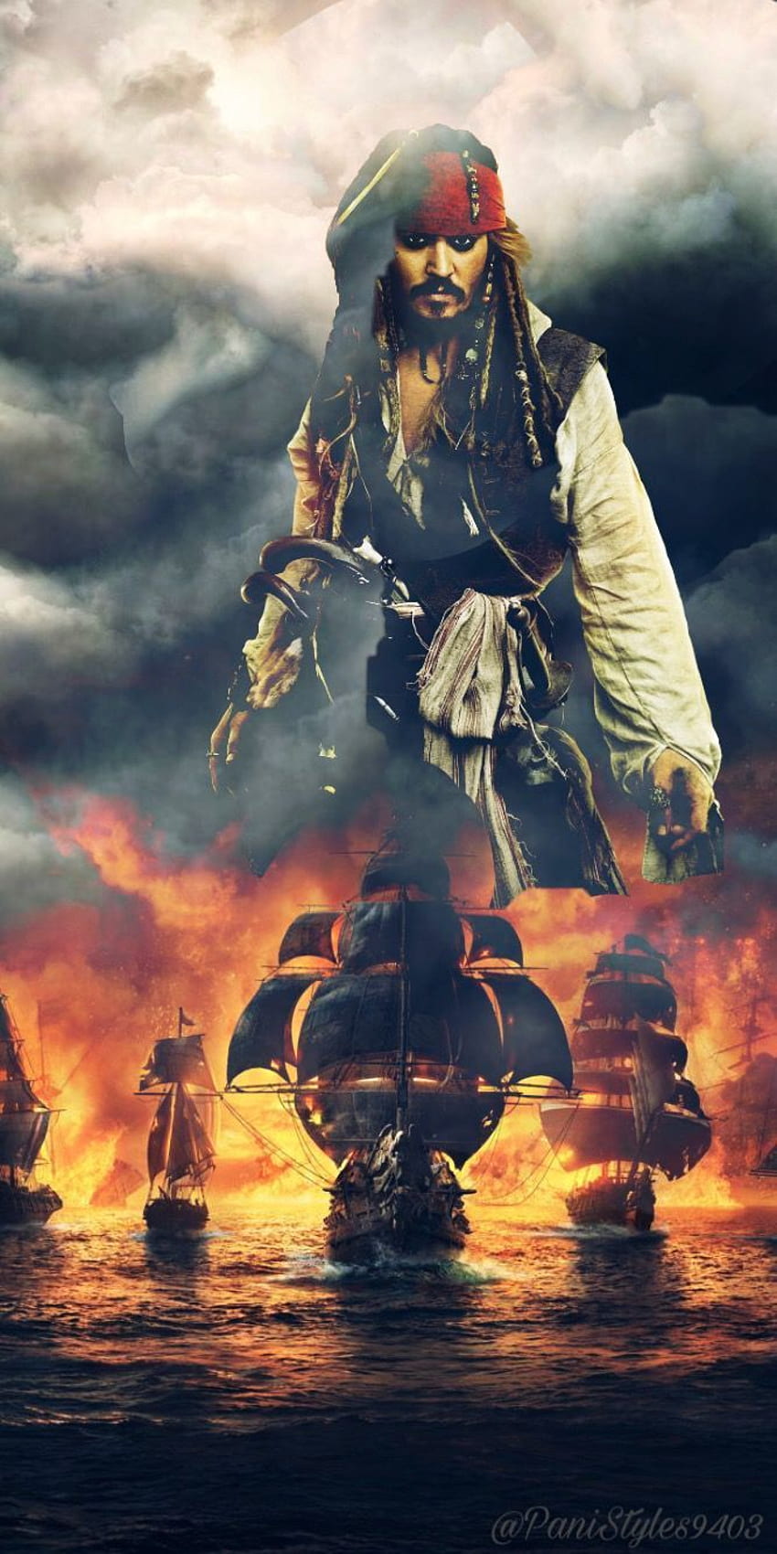 Piraci z Karaibów - . Piraci z Karaibów, Jack Sparrow, Tatuaże Jacka Sparrow, Sztuka Karaibska Tapeta na telefon HD