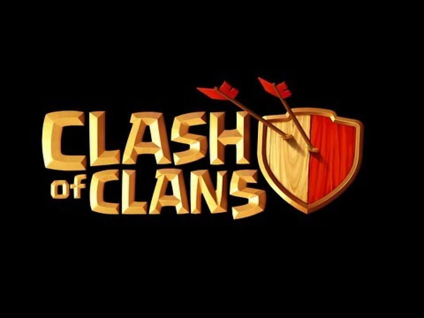 Clash Of Clans Logo Black Background - Id - Page. Logo keren, Gambar, Kertas dinding HD wallpaper