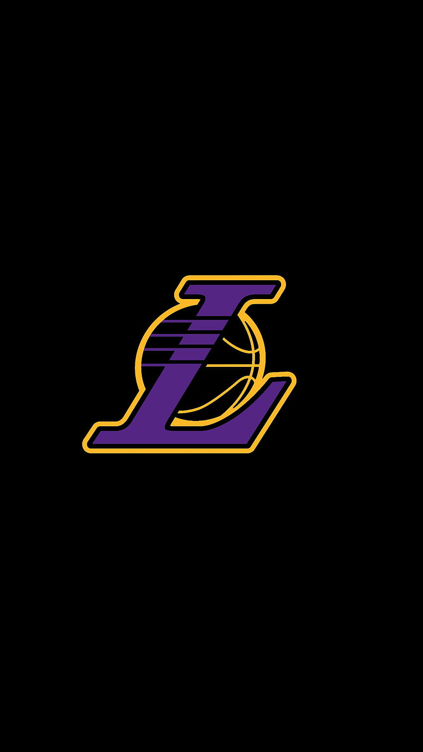 Logotipo de los Lakers, iPhone de los LA Lakers fondo de pantalla del teléfono