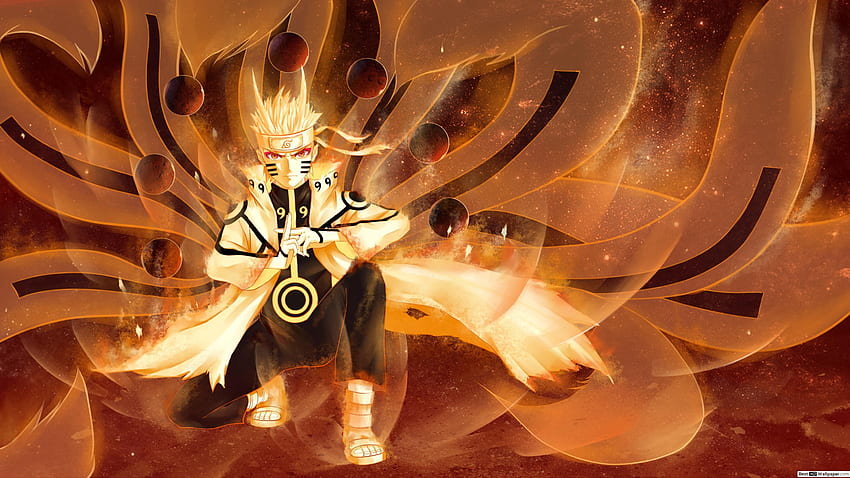 Naruto 9 Schwänze, coole Naruto neun Schwänze HD-Hintergrundbild