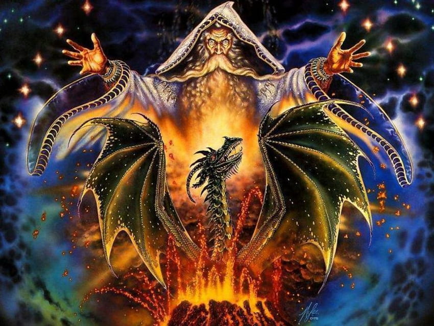 Evil Wizard, MAN, EVIL, WIZARD, MAGIC HD wallpaper