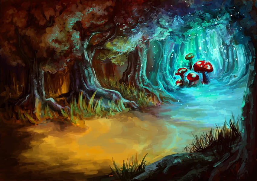 Magic Mushroom, Fantasy Mushroom HD wallpaper | Pxfuel