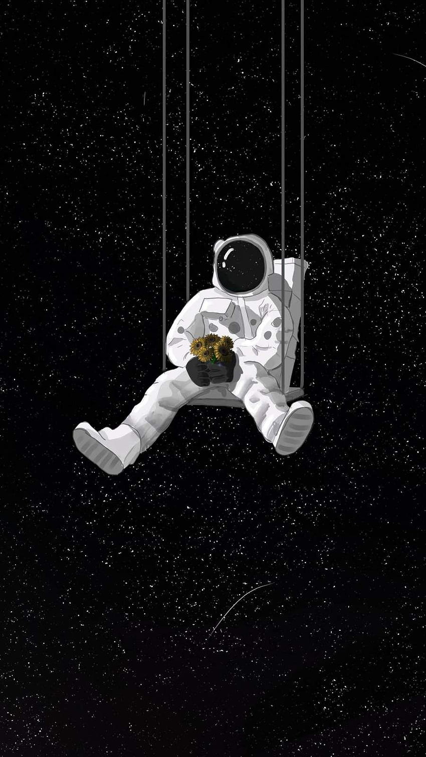 Произведение на астронавт iPhone. Илюстрация на космоса, Космически пътешествия, Галактики HD тапет за телефон