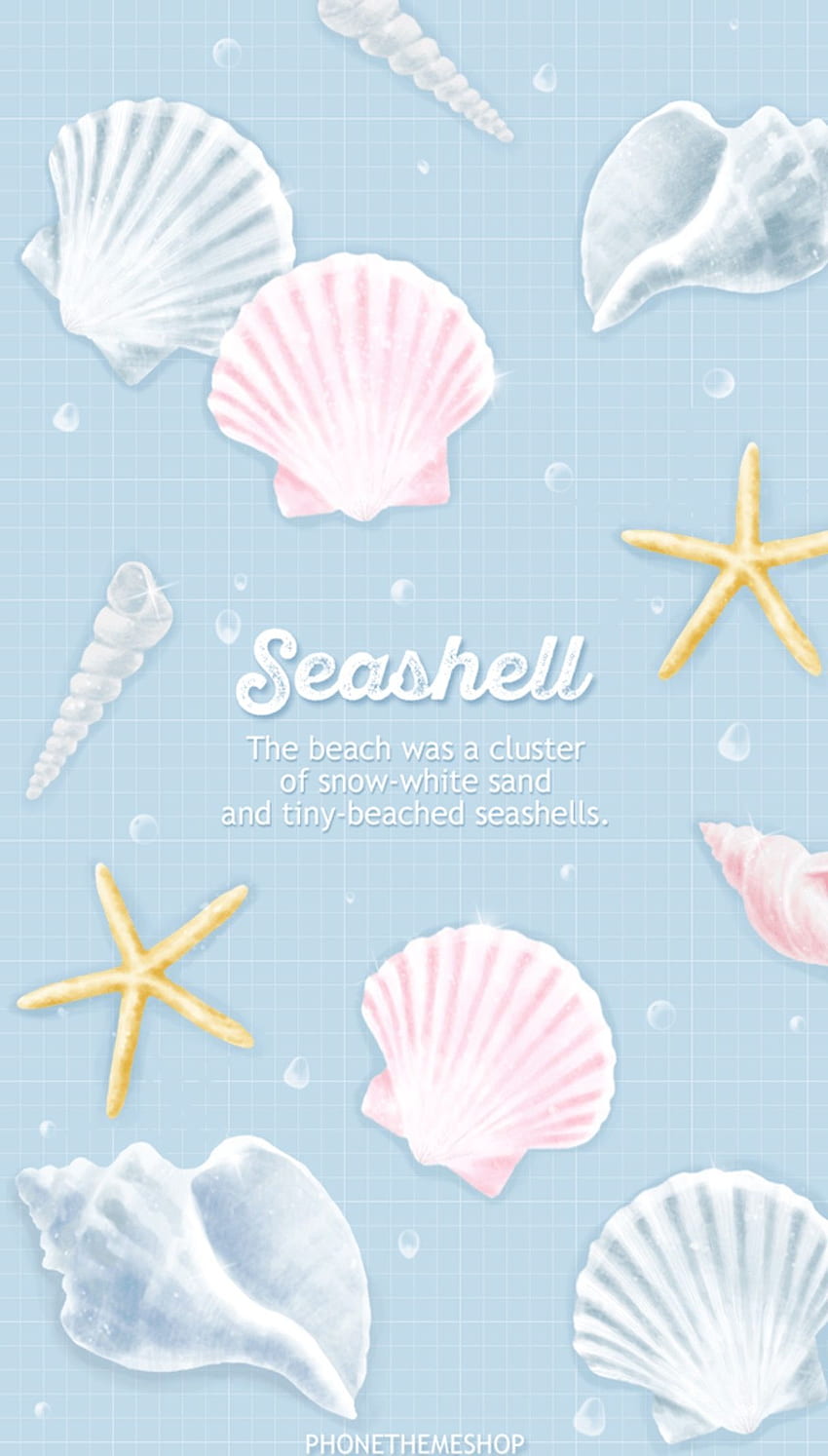 Yfxj em 可愛治癒少女心♥︎ . Conchas do mar, desenho animado, fofo, concha rosa Papel de parede de celular HD