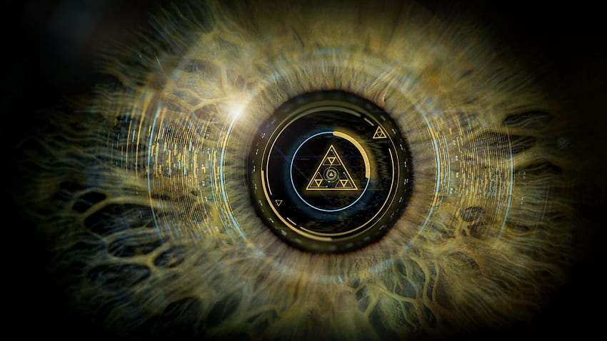 Abstrakt, Elemente, Auge, Dreieck, Pupille, Schema HD-Hintergrundbild
