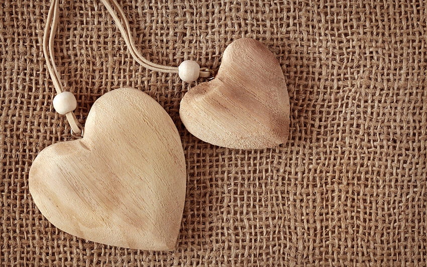 Hearts Wood Love, Rustic Hearts HD wallpaper