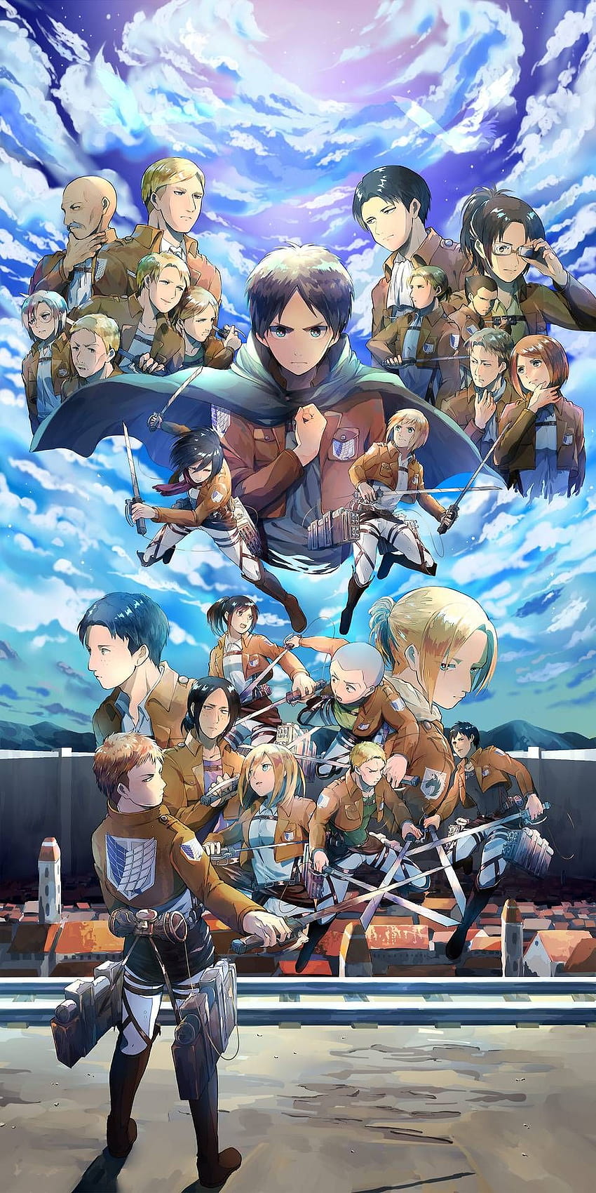 Attack On Titan Characters Art by Anime Art