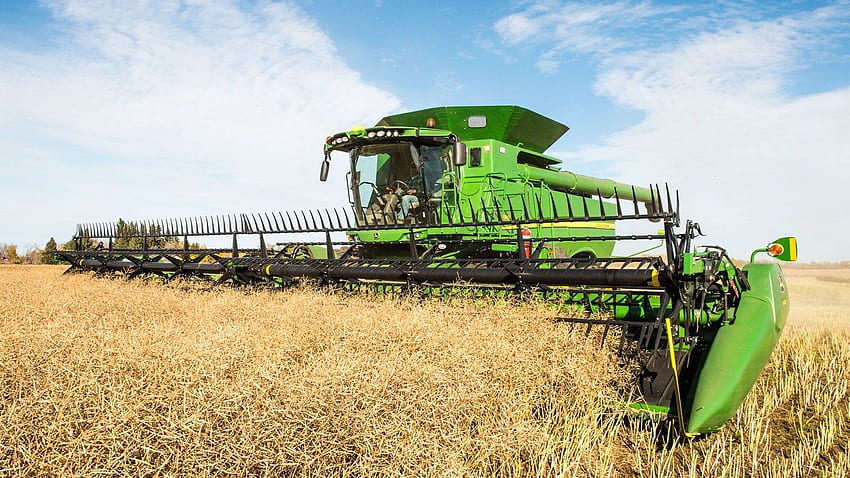 Grain Harvesting. S780 Combine. John Deere US HD wallpaper