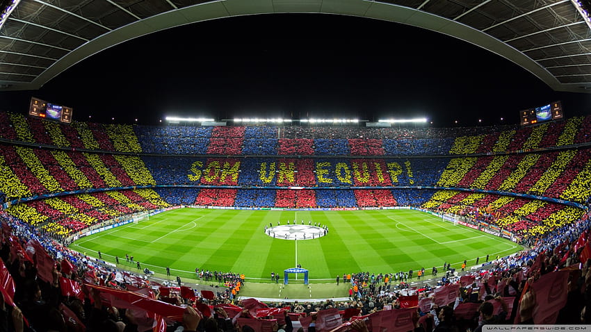 FC Barcelona Camp Nou Stadium Ultra Tło dla U Telewizor: Panoramiczny, UltraWide i Laptop: Tablet: Smartfon Tapeta HD