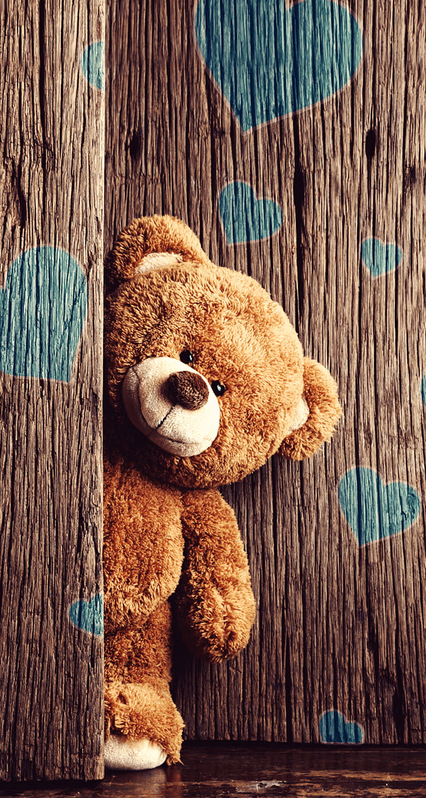 Premium Photo  Lovely teddy bear falling in love background