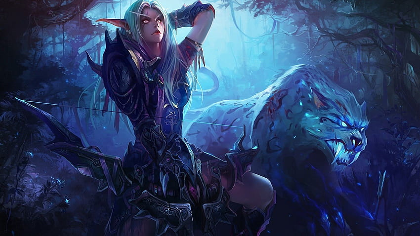 Łowca nocnych elfów • R . World Of Warcraft, Warcraft Art, World Of Warcraft Tapeta HD