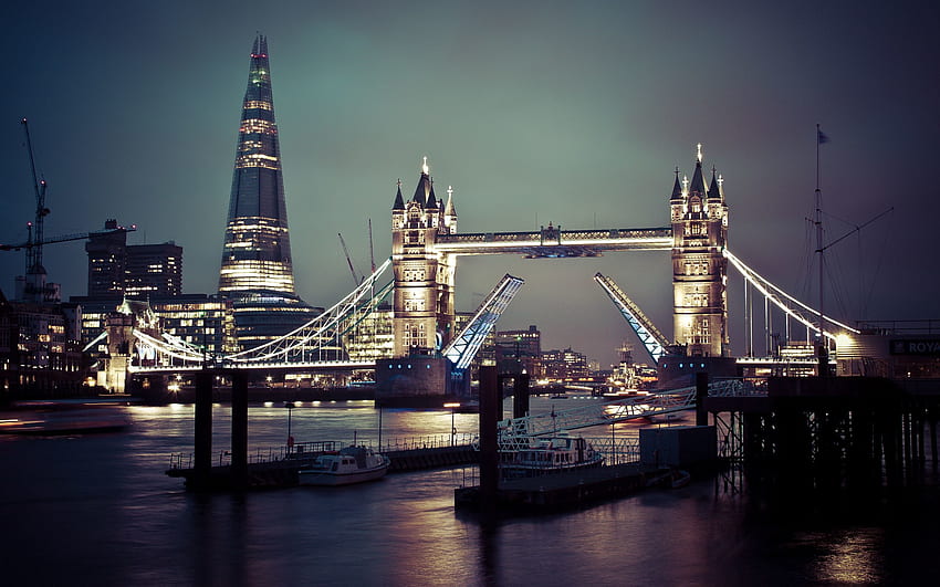 Miasta, Wielka Brytania, Londyn, Wielka Brytania, Anglia, Tamiza, Tower Bridge Tapeta HD