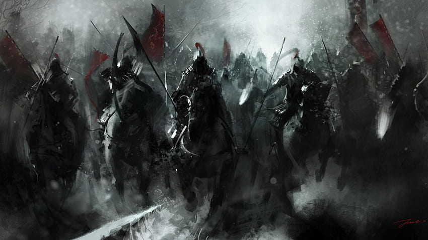 Battle Warrior Knights Horse Sanat Eseri Ortaçağ , Medievil HD duvar kağıdı