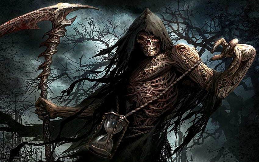 (1440×900). Изкуство на Grim Reaper, Реалистичен Grim Reaper HD тапет