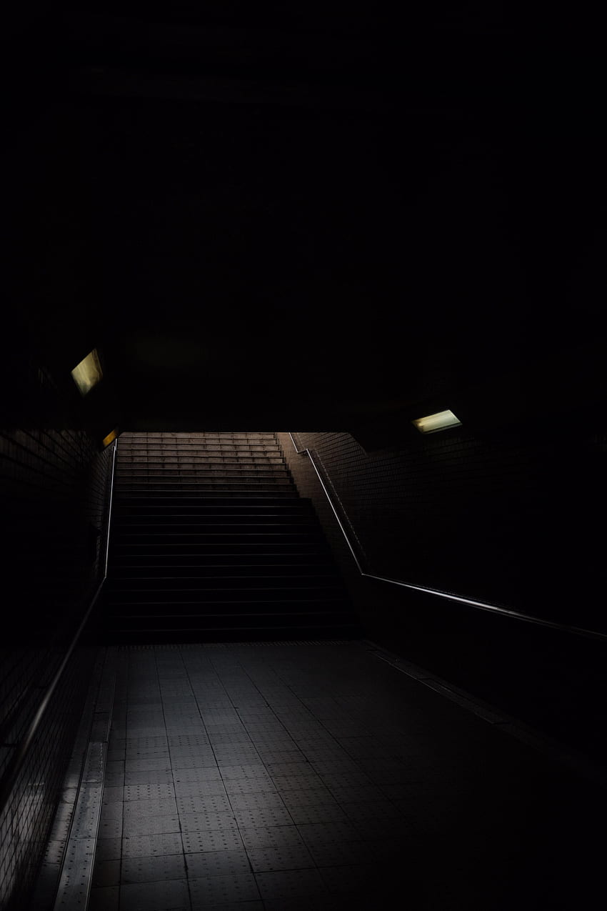 어둠, 어둠, 계단, 사다리, 터널 HD 전화 배경 화면