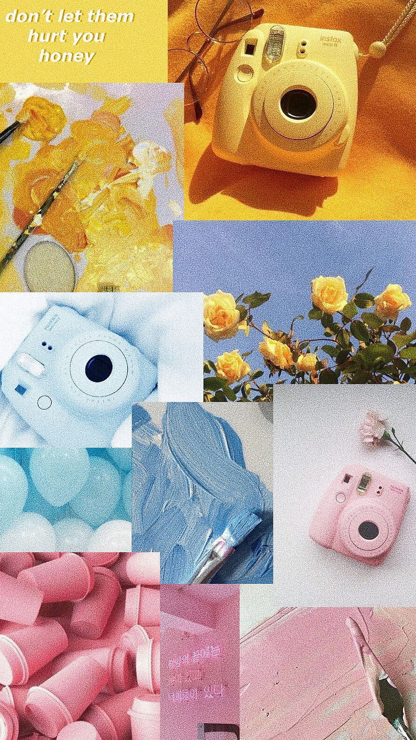 Yellow And Pink Aesthetic, Blue and Yellow Aesthetic HD phone wallpaper