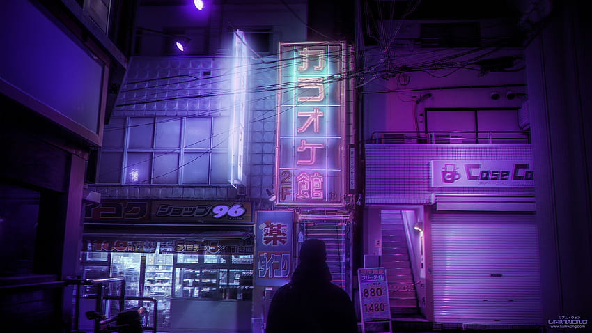N E O T O K Y O. Estetika neon, malam Tokyo, Neon noir, Tokyo Ungu Wallpaper HD