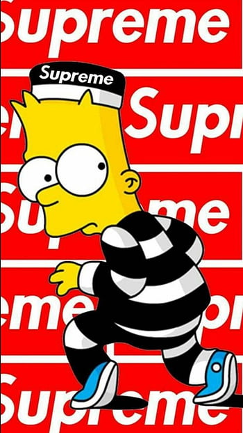 Supreme Bart Simpson By Hsusodgd Cool Supreme Bart Simpson Hd Phone Wallpaper Pxfuel 