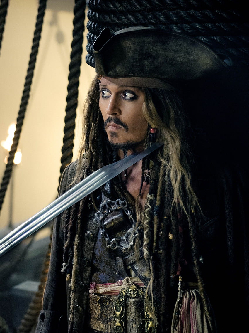 Kapitän Jack Sparrow iPhone, lustiger Kapitän Jack Sparrow HD-Handy-Hintergrundbild